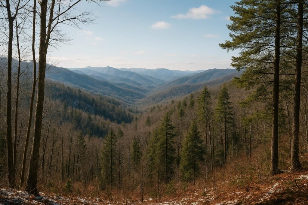 Appalachian Mountains forest view wallpaper for desktop