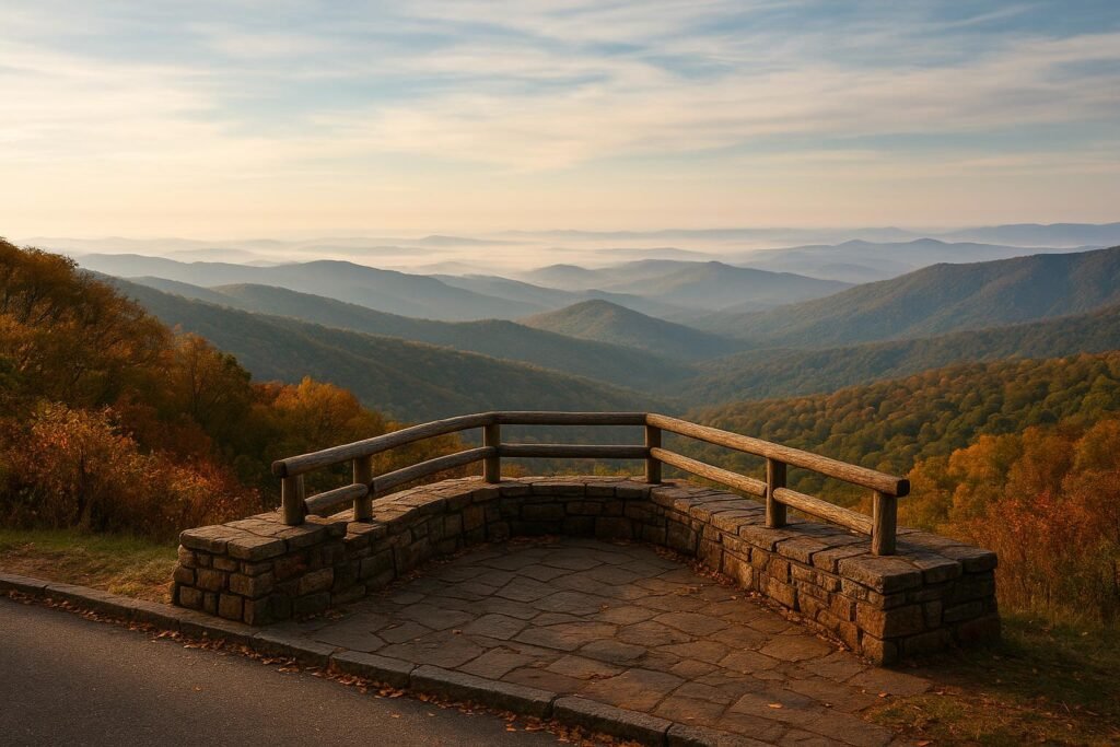 Blue Ridge Parkway North Carolina scenic overlook wallpaper for desktop