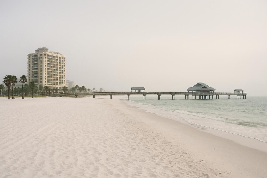 Clearwater Beach Florida white sand beach wallpaper for desktop