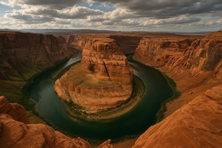 Horseshoe Bend on the Colorado River in Arizona desktop wallpaper