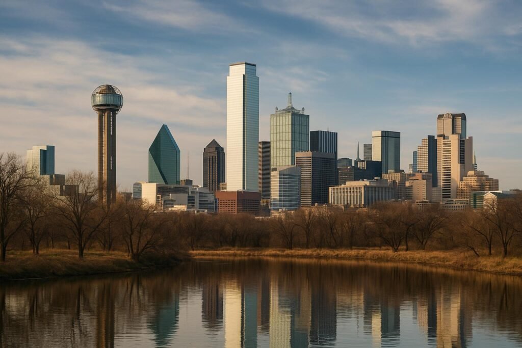 Dallas Texas downtown skyline wallpaper for desktop