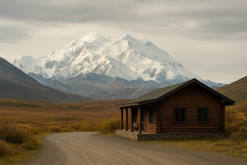 Denali mountain in Denali National Park Alaska scenic wallpaper