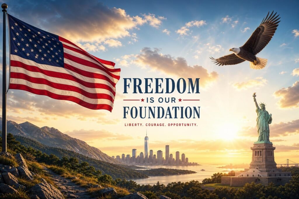 Freedom Is Our Foundation Desktop free patriotic wallpaper