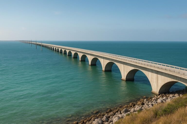 Seven Mile Bridge Florida Keys ocean crossing wallpaper for desktop