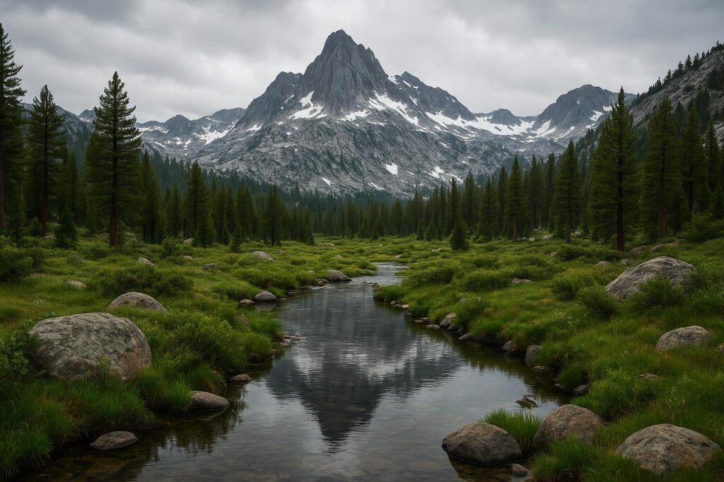 Sierra Nevada California alpine mountain wallpaper for desktop