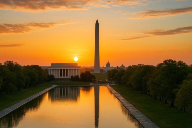 Washington, District of Columbia National Mall at sunrise wallpaper for desktop