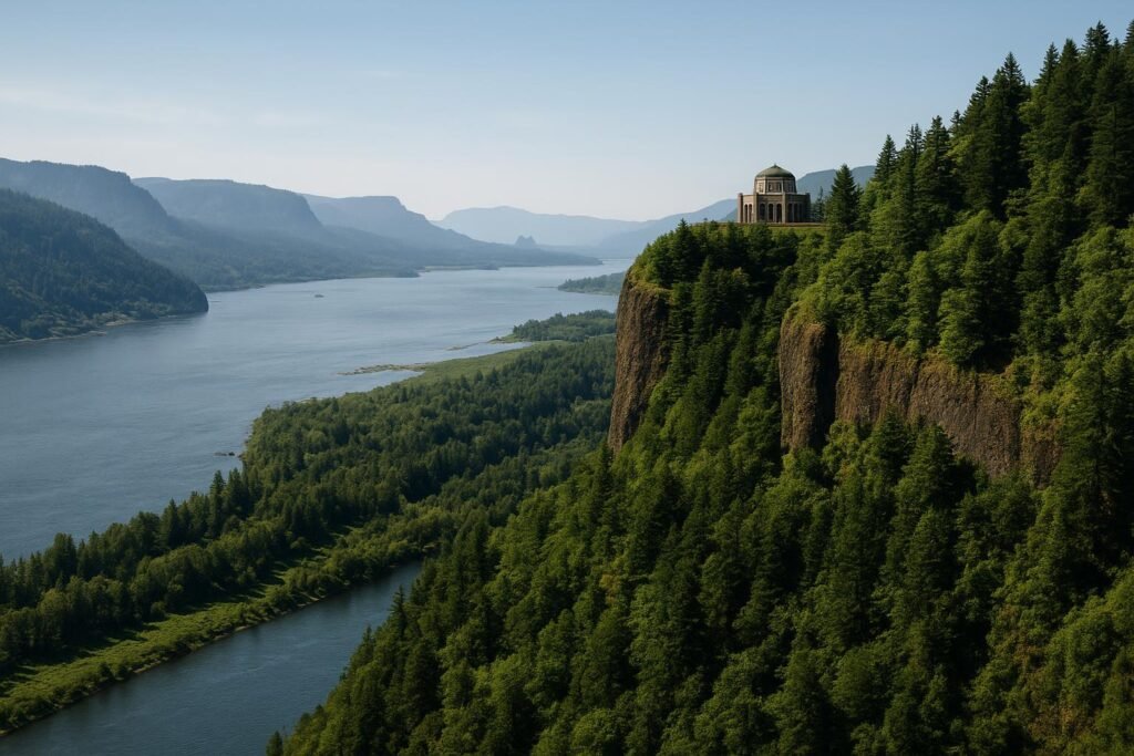 Columbia River Gorge Oregon scenic cliffs wallpaper for desktop