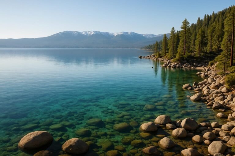 Lake Tahoe crystal clear waters wallpaper for desktop