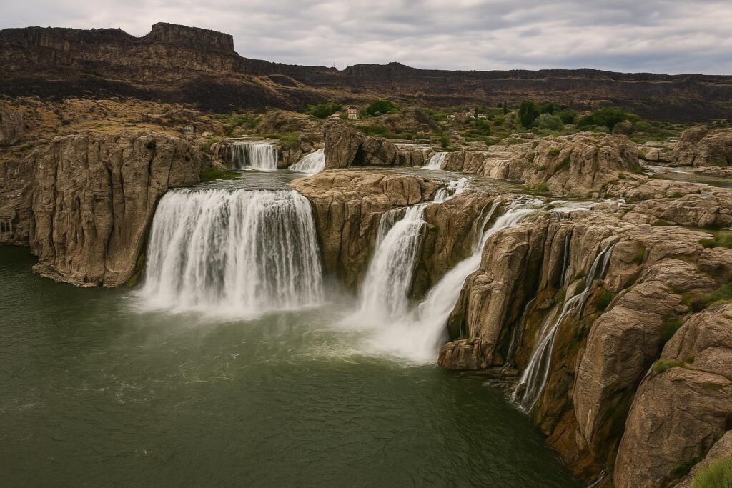 Shoshone Falls Idaho powerful waterfall wallpaper for desktop